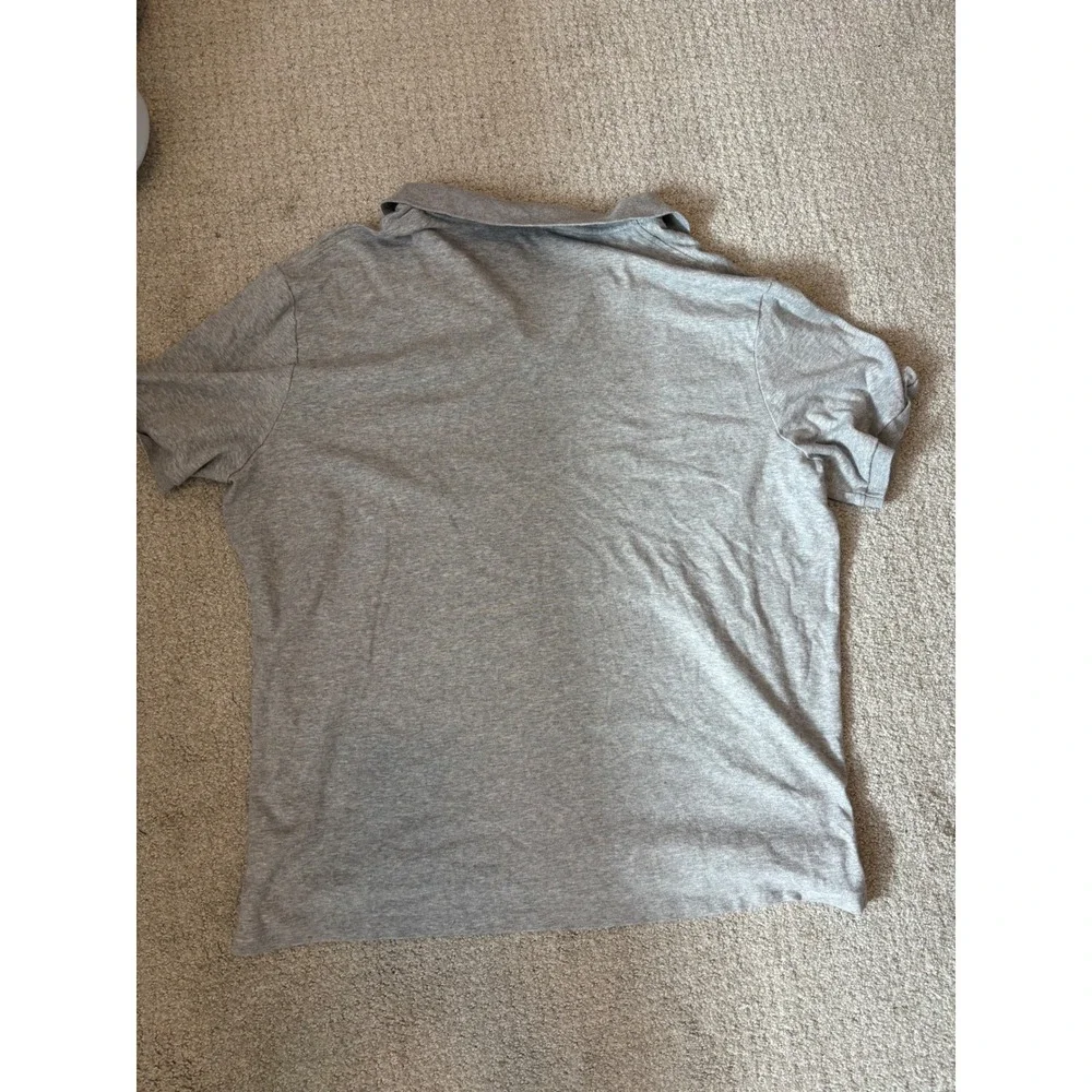 Polo Ralph Lauren Mens XL Classic Fit Heather Grey Cotton Short Sleeve‎ Shirt